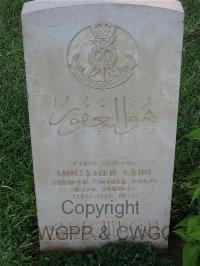 Dar Es Salaam War Cemetery - Mohamed Saidi, 